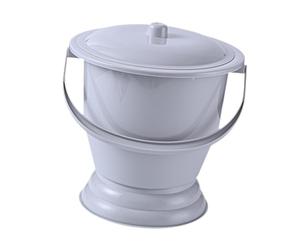 diwedaso Les pots d'urine avec poignée et couvercle offrent des solutions pratiques pour la propreté et la stabilité. Utilisateurs féminins masculins à la , Gris , 23.7x23x19cm