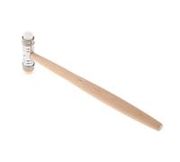 diwedaso Marteau de réparation de montres, outil exceptionnel pour la réparation de bijoux avec manche en bois et fonction de ciselage double face pour une
