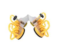 diwedaso Outil professionnel de pose de joints de pierre à angle droit avec ventouses pour le nivellement de joints sur divers matériaux. Outil de pose pour , Jaune , Quatre ventouses