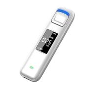diwedaso Testeur d'alcoolémie ABS sans contact, écran LCD rechargeable, pour conduite en état d'ivresse, détection précise des coups par la police, blanc