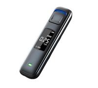 diwedaso Testeur d'alcoolémie ABS sans contact, écran LCD rechargeable, pour conduite en état d'ivresse, détection précise des coups par la police, noir