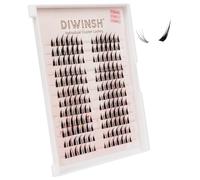 DIWINSH Cat Eye Manga Lashes Faux Cils Individuel, Fox Eye Cils Grappe Naturelle Épais Demi-Cils, Style Segmenté, Doux Confortable Pour Cosplay Bande Dessinée