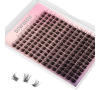 DIWINSH Faux Cils Bouquet Extension 168 Pcs 10-16mm D Curl Lash Clusters Cils Individuels Volume Cils Naturelles Cluster Faux Cils DIY à la Maison pour les débutants(MA-168PCS-10-16mm)