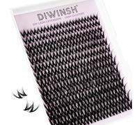 DIWINSH Faux Cils Bouquet Extension Cils 168 pcs 10-16 mm Cluster Cils Volume Russe DIY à la Maison pour Débutants Filles et Femmes(DA 10-16 mm)