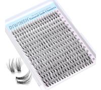 DIWINSH Manga Faux Cils 140Pcs Wispy Individual Lashes 10-14mm DIY Extension Cils de Style Féérique Anime Cluster Lashes Bande de Transparente