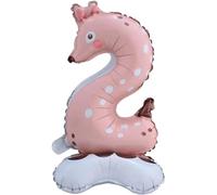 DIWULI Ballon Animal 2 Ans Debout Jungle Zoo Anniversaire