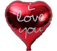 DIWULI, ballon de coeur Je t'aime, Ballon de baudruche en forme de coeur, ballon de coeur ballon coeur rouge, ballon de feuille de coeur, feuille cadeau de ballon, pour l'anniversaire, mariage,