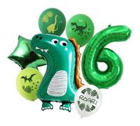 DIWULI Décoration Annanniversaire Dinosaure 6 Ans Ballons