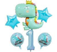 DIWULI Décoration Anniversaire Dinosaure 1 An - Set Ballons
