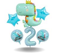 DIWULI Décoration Anniversaire Dinosaure 2 Ans - Set Ballons