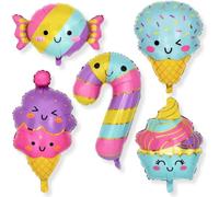 DIWULI Set Ballons Sucreries - Glace Cupcake Anniversaire