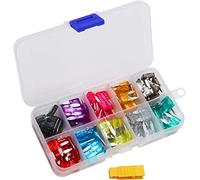 dix 0pcs Mini-fusibles de voiture 2A 3A 5A 7. 10A 15A 20A 25A 30A 35A AMP avec Clip Box Assortiment Auto Blade Type Fuse Truck