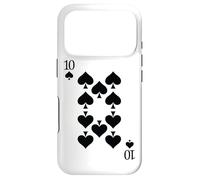 Dix 10 de Piques drôles et faciles pour Halloween Costumes Avant et arrière Coque pour iPhone 17 Pro