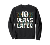 Dix Ans Plus Tard, Meme Funny 10th Birthday Dinosaur Kids Sweatshirt