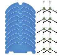 Dix brosses latérales et dix chiffons de nettoyage compatibles avec l'aspirateur robot Lefant M330 Pro pour garantir un ajustement optimal et une performance durable pour les tâches de nettoyage