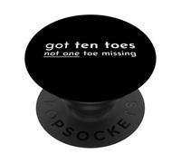 Dix Orteils Pas Un Seul Orteil Manquant Amaya Île d'amour PopSockets PopGrip Adhésif