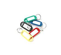 Dix pièces de matériel Assorties, Porte-clés de Couleur, étiquette de Bagage, Couleur aléatoire, qualité supérieure