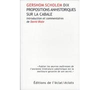 Dix propositions anhistoriques sur la cabale