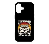 Dix-Sept Heures de lumière par Jour, j'étais Un Chat fatigué Coque pour iPhone 17