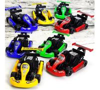 Dix voitures de course à friction, équipées de mécanismes de rétrofriction, parfaites comme cadeaux d'anniversaire et de Noël.