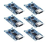 dixfedy 18650 Lithium Battery Charger Module, Type-C USB-C Input Interface USB 5V 1A Li-ION Charging Module Board with Dual Protection Functions（6 Pièces）