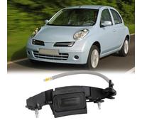 Dixhills Interrupteur de déverrouillage de coffre compatible avec Micra III Hatchback K12 1.0 1.2 1.4 1.5, bouton noir, manuel, levier de charnière