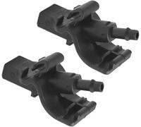 Dixhills Lot de 2 buses de lave-glace avant de voiture Buse de lave-glace Buse de pulvérisation à trou unique Nettoyage de pare-brise de voiture Compatible avec le Mk4 TKE Avant #1902209 EB3B17666AA