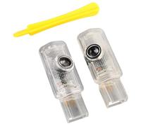 Dixhills Lot de 2 projecteurs d'éclairage de porte de voiture Mercedes Accessoires d'intérieur compatibles avec Classe R W215, Classe ML W164 2005-2010 L X164 2006-2011 Lumière de porte LED