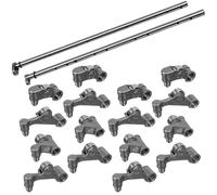 Dixhills Lot de 2 vérins à bascule + 16 pièces compatibles avec VW Golf 5 Pa-ssat B6 Tou-ran A3 8P A4 B7 A6 C6 2.0 TDI 2003-2015, remplacement pour 03G109412B 03G109366A