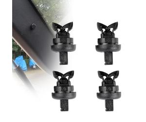 Dixhills Lot de 4 clips de fixation pour chapeaux de coffre, clips de chapeau de rechange pour Clio Scenic Qashqai II J11 2013, numéro de pièce 7705099001 8200675047 1606854680