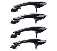 Dixhills Lot de 4 poignées de porte extérieures noires F07 F10 F11 F12 F13 F01 F02 F03# 51217231931, 51217231932, 51217231933