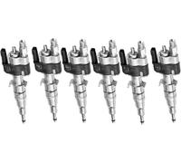 Dixhills Lot de 6 injecteurs de voiture 13537589048 compatibles avec les séries 1 E81 E82 E87 E88 Série 3 E90 E91 E92 E93 Série 5 E60 E61 F10 F11 6 E63 E64 Remplacement pour 1353756565 137 3534548853