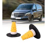 Dixhills Ressort supplémentaire essieu arrière gauche droite butée d'amortissement suspension 2Pcs plateau de ressort support supérieur inférieur caoutchouc de butée de rechange pour Classe V W447