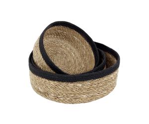 Dixie Corbeille à pain Emil. lot de 3 naturel-noir