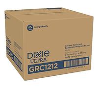Dixie GRC1212 Lot de 5 paquets de 1000 feuilles ultra résistantes à la graisse de GP PRO (Georgia-Pacific) Blanc 30,5 x 30,5 cm