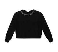 Dixie - Maglia Girocollo Perline - Femme - Pulls - Noir - Taille: 42 FR