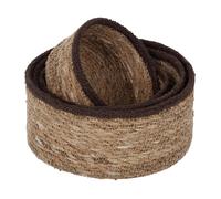 Dixie Panier Emil seagrass small Lot de 4 Naturel-marron