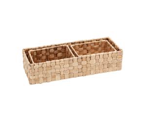 Dixie Set de boîtes de rangement Lily Panama. 3 pièces Natural
