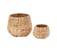 Dixie Set de cache-pots Lily Panama. 2 pièces Natural