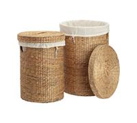 Dixie Set de paniers à linge ronds Lily. 2 pièces Naturel