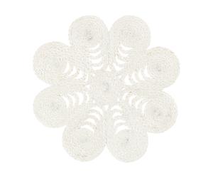 Dixie Set de Table Elin anemone Ø40 cm White