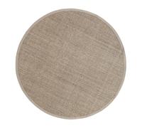 Dixie Tapis rond en sisal noir Jenny Natural grey Ø 150 cm