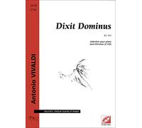 Partitions classique Symetrie VIVALDI A. - DIXIT DOMINUS RV 595 - SOLISTES, CHOEURS (SSATB) ET PIANO Choeur et ensemble vocal
