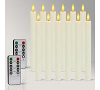 Dixmas Bougies LED Bougeoir de Table avec Télécommande, Lot de 6/12pcs, Minuterie & Luminosité Réglable, Décoration Fêtes