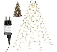 Dixmas Guirlande Lumineuse pour Sapin 2m, 280 LED, 8 Modes d'Éclairage, pour Décoration Intérieur Extérieur Jardin Mariage