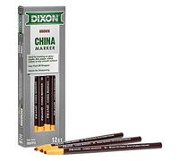Dixon Phano 00095 Lot de 12 crayons de Chine à haute température Marron