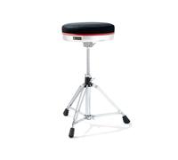 Dixon PSN-903 Tabouret de Batterie Rond - Siège en Maille avec Mousse à mémoire de Forme - Hauteur réglable de 45 à 63 cm - Pieds à Double Barre - Rouge - Trône de Batterie pour Batteur et Percussion