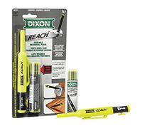 Dixon REACH- Porte-mine mécanique à trou profond avec recharges de mines incluses Jaune (14301)