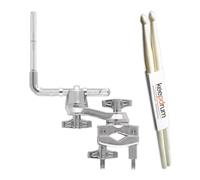 Dixon Support de percussion PA-CCM-HP avec baguettes Keepdrum