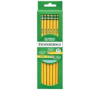 Dixon Ticonderoga Boîte à crayons en bois # 2 Box of 24 jaune